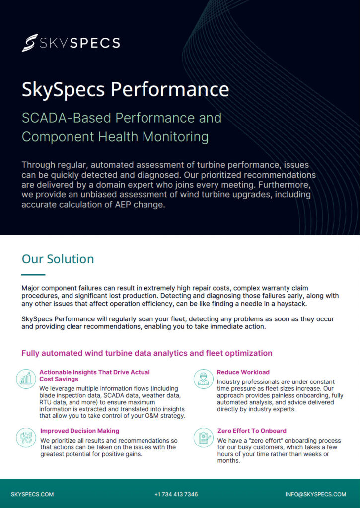 SkySpecs Performance