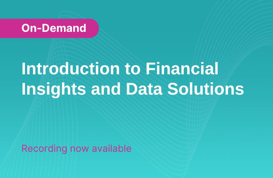 Introduction to Financial Insights and Data Solutions Webinar